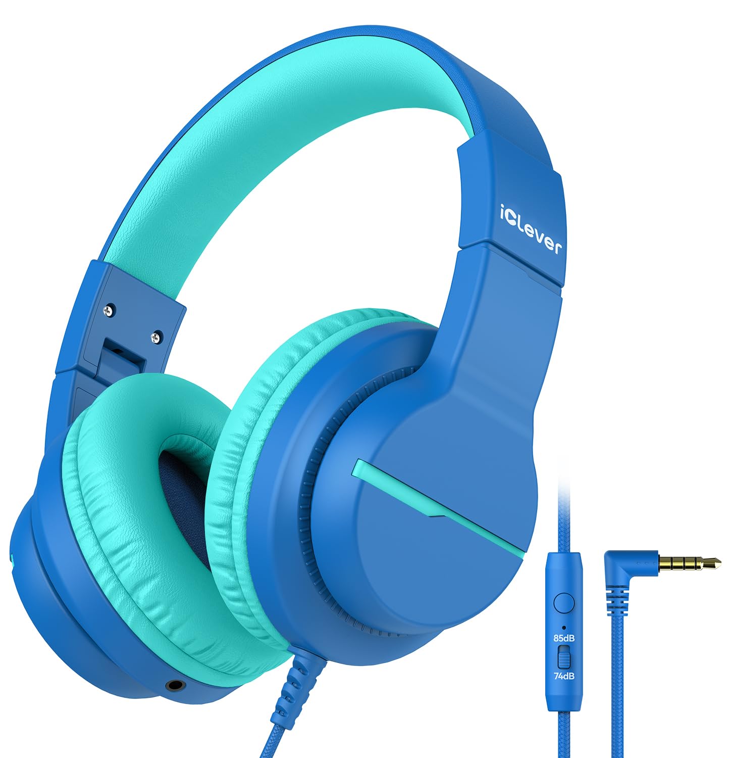 Kids Over-Ear Headphones with Mic and Safe Volume Limit