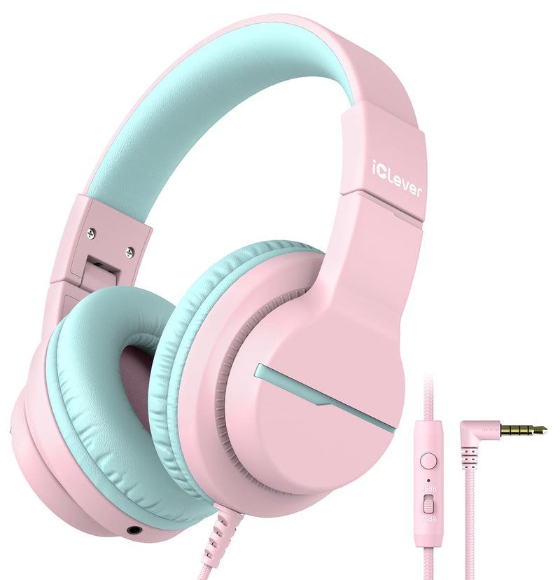 Kids Over-Ear Headphones with Mic and Safe Volume Limit