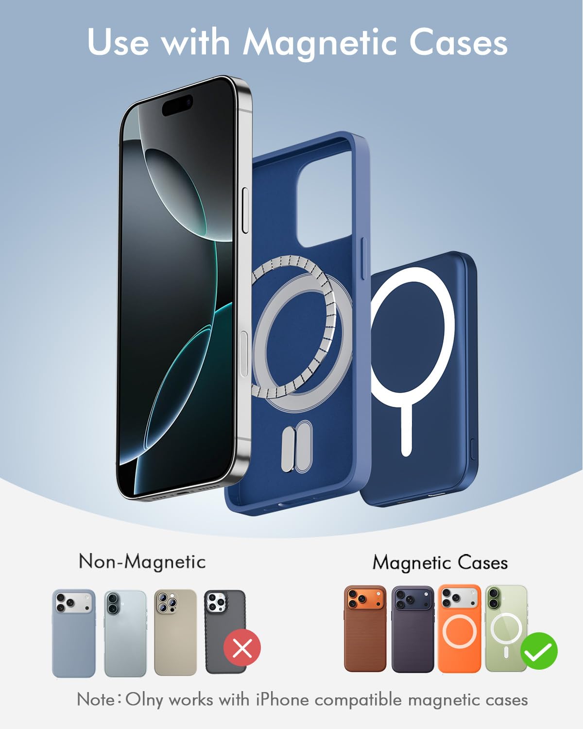 5000mAh Magnetic Wireless Power Bank with 20W Fast Charging