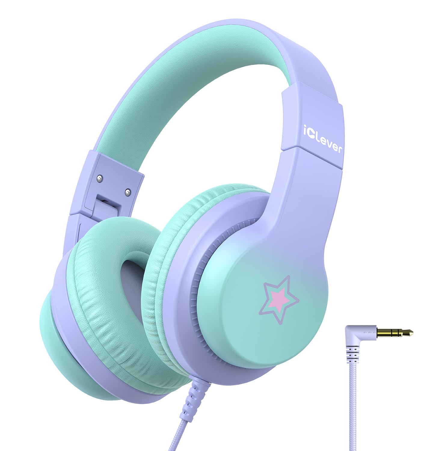 Kids Over-Ear Headphones with Mic and Safe Volume Limit