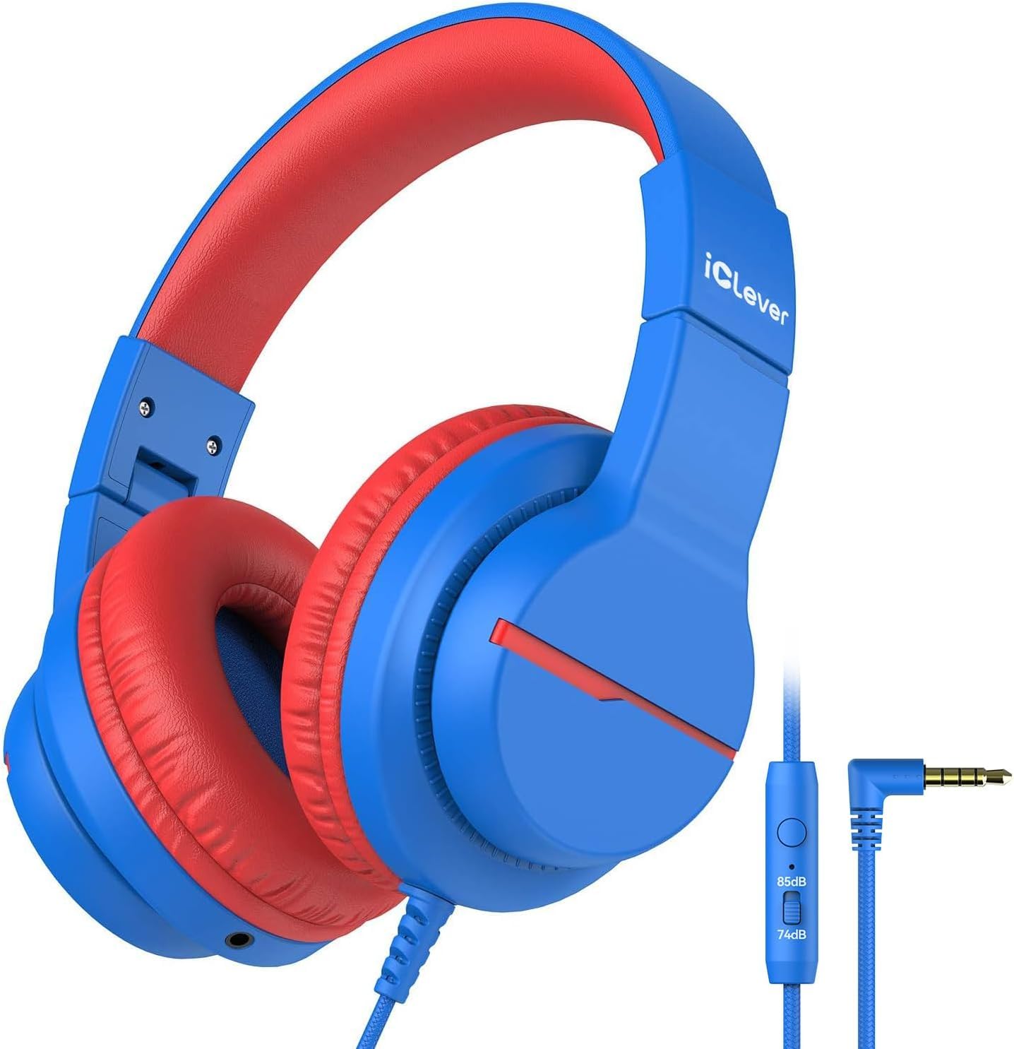 Kids Over-Ear Headphones with Mic and Safe Volume Limit