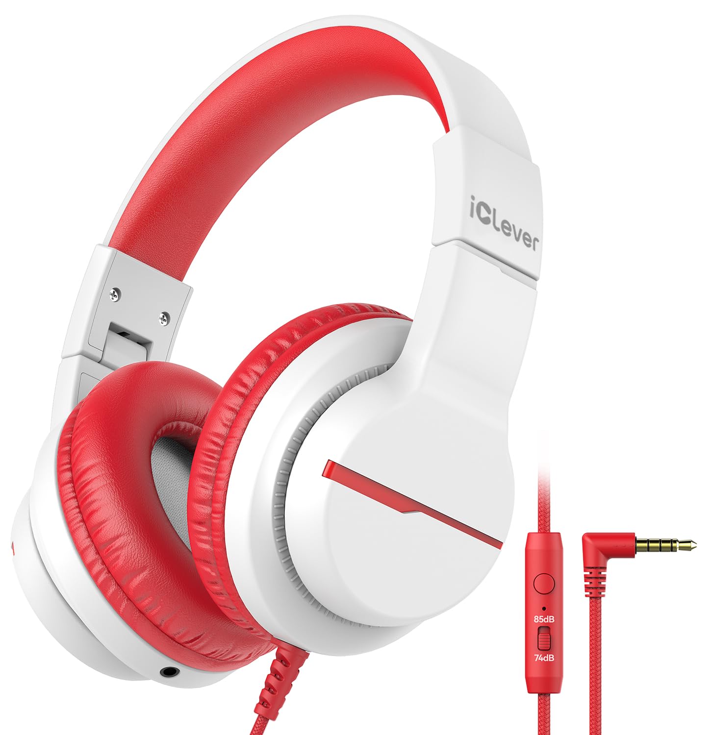 Kids Over-Ear Headphones with Mic and Safe Volume Limit