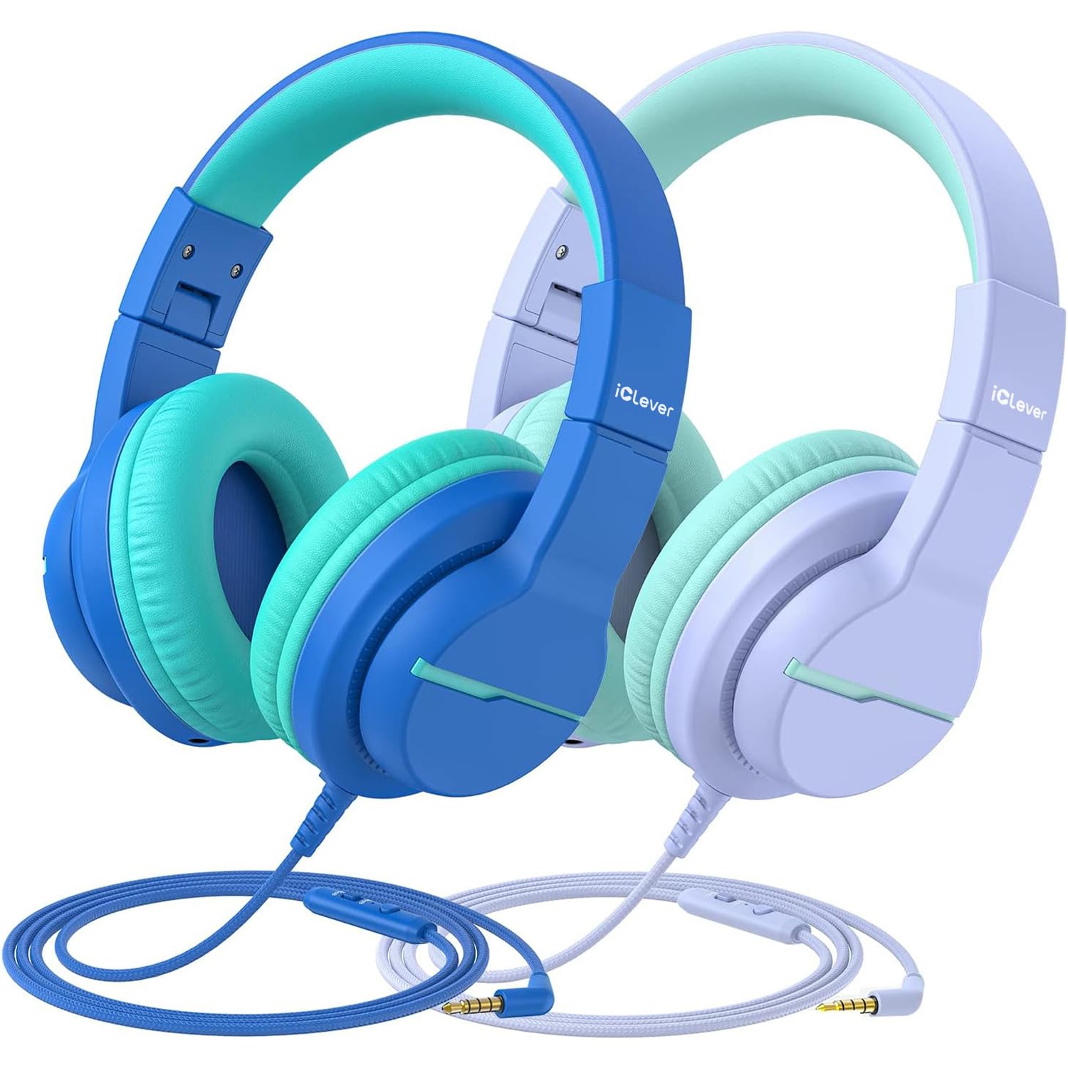 Kids Over-Ear Headphones with Mic and Safe Volume Limit