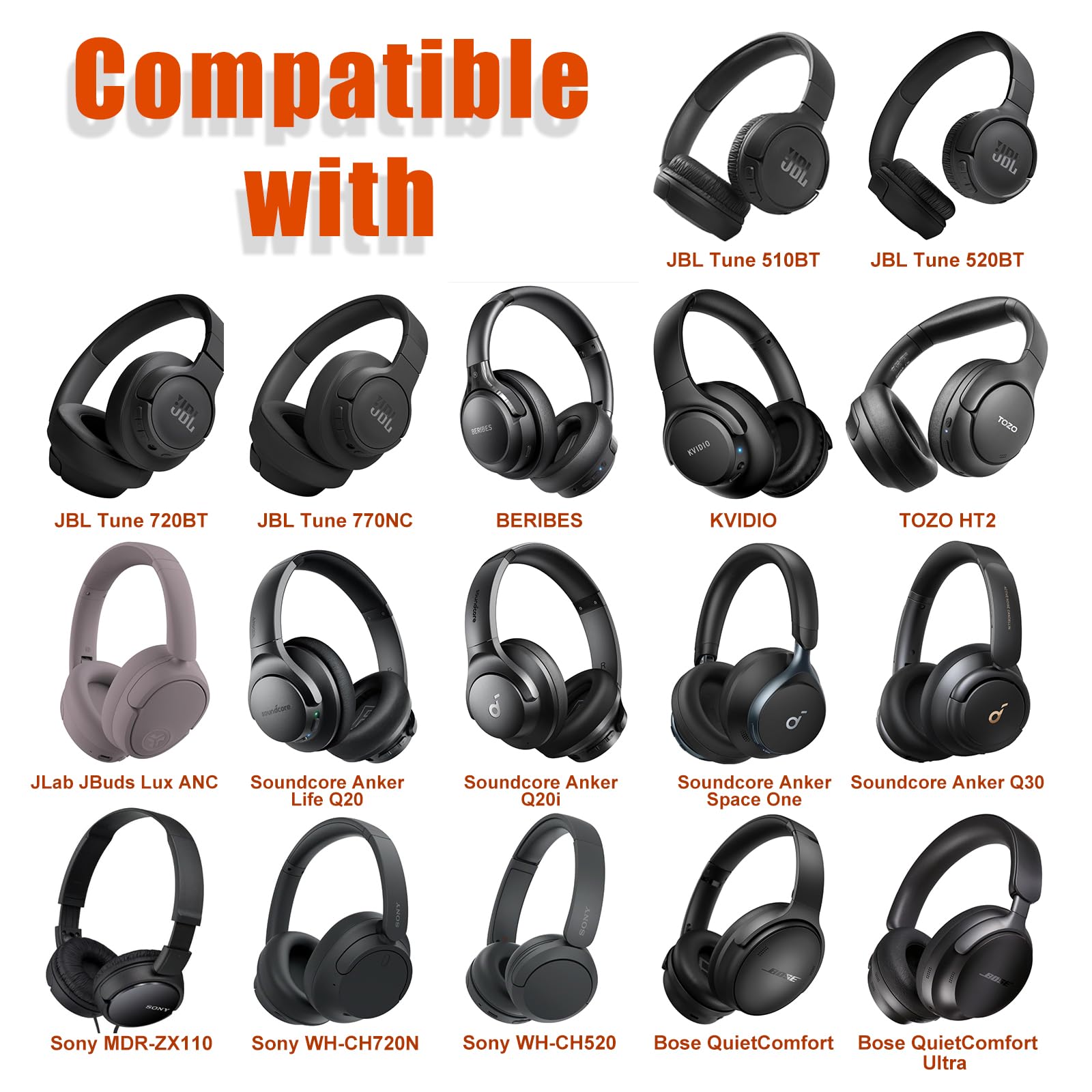 Hard Shell Travel Case for Wireless On-Ear Headphones