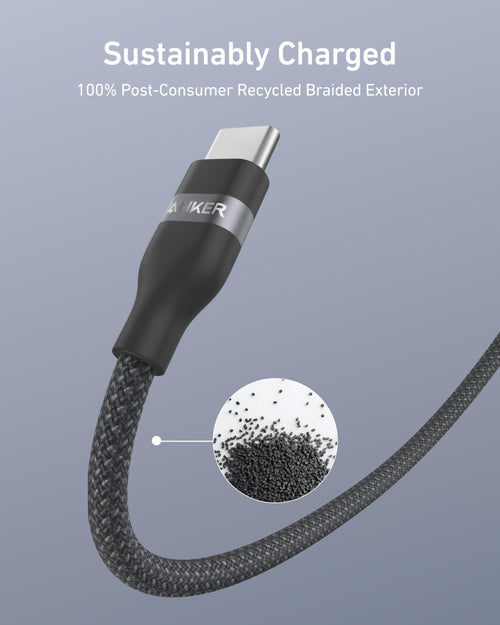 240W Braided USB-C Fast Charging Cable for Smart Devices