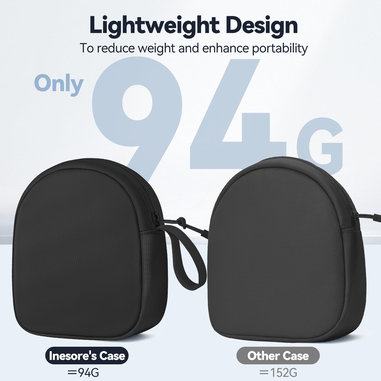Hard Shell Carrying Case for Wireless Over-Ear Headphones