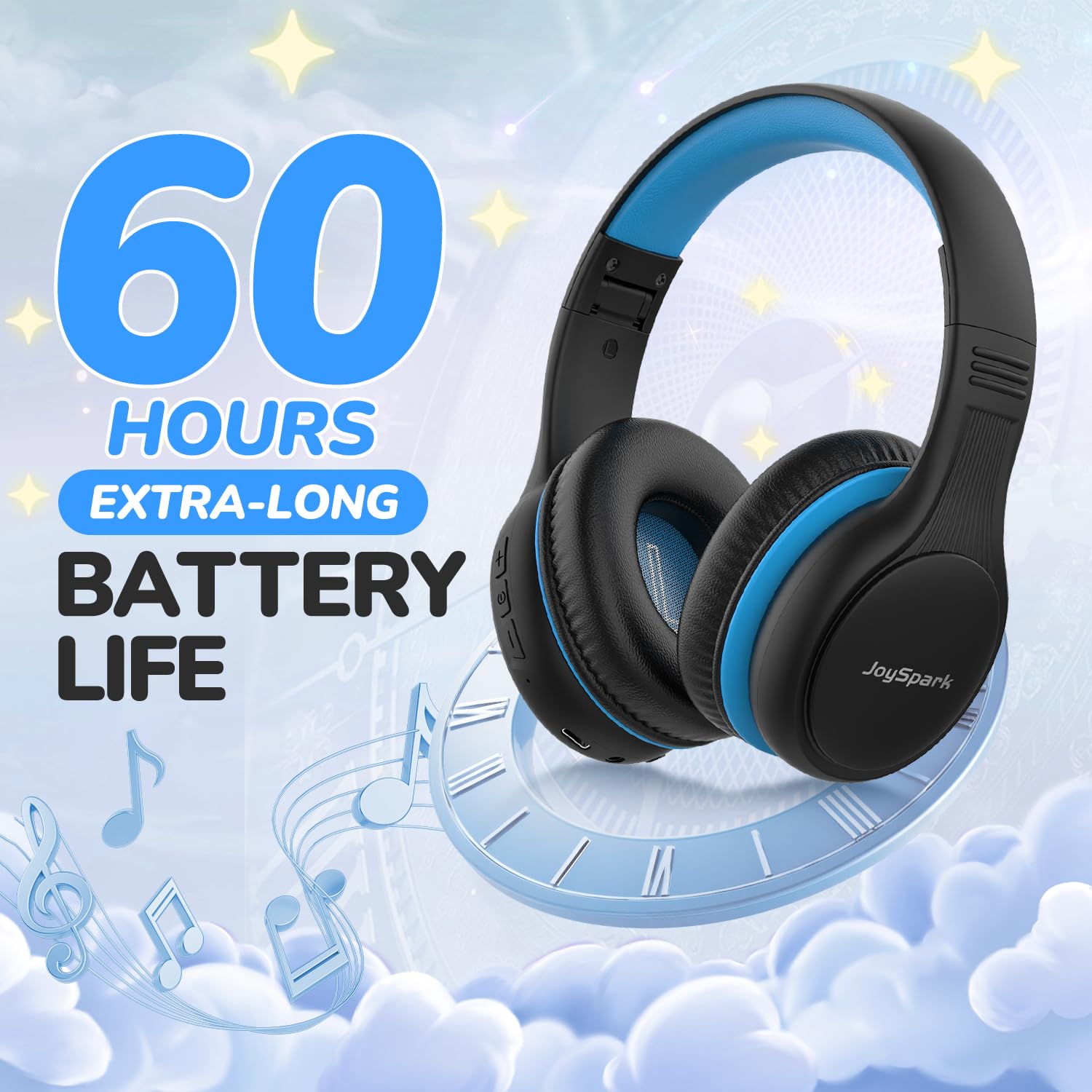 Kids Bluetooth Headphones with Mic and Safe Volume Limit