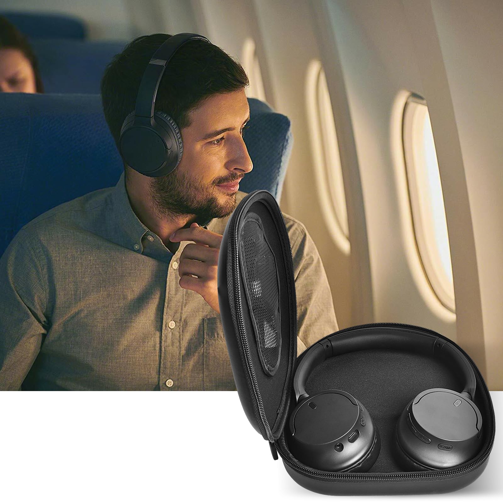 Hard Shell Travel Case for Wireless Noise Cancelling Headphones