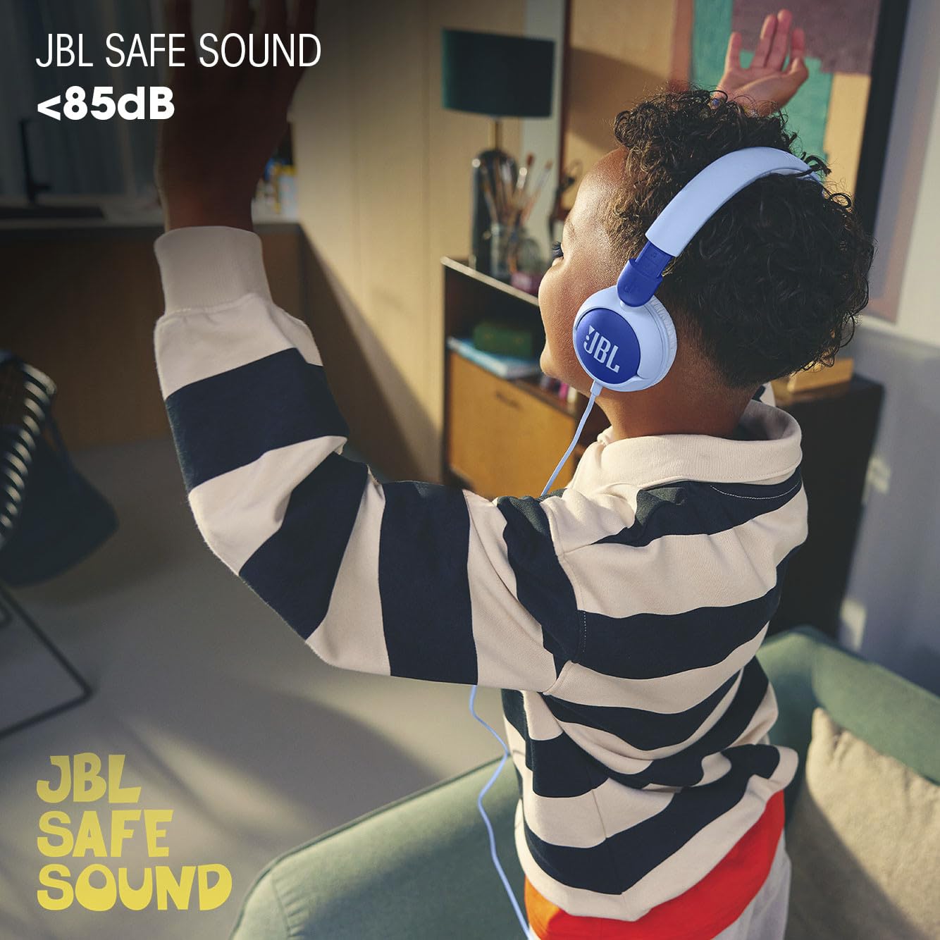 Kids Wired On-Ear Headphones with Mic and Safe Volume