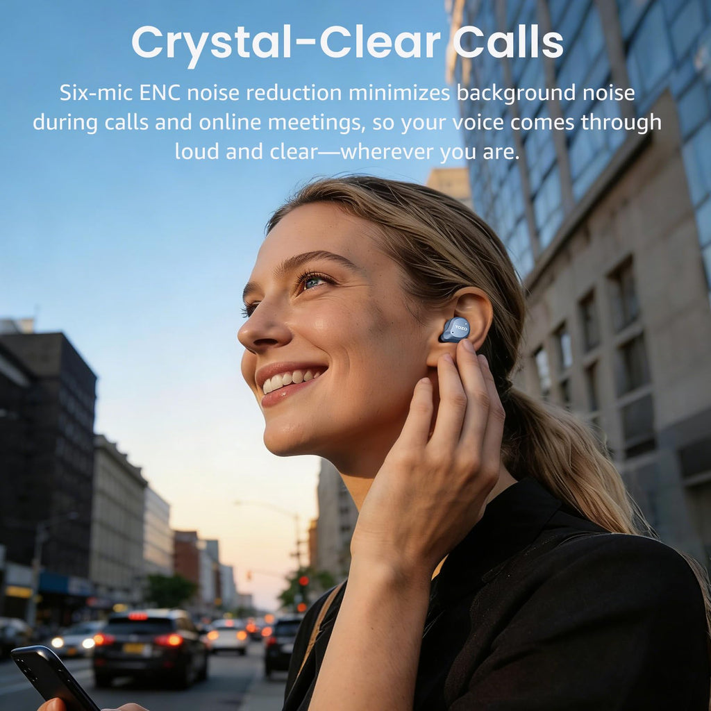 Hybrid Noise Cancelling Wireless Bluetooth Earbuds