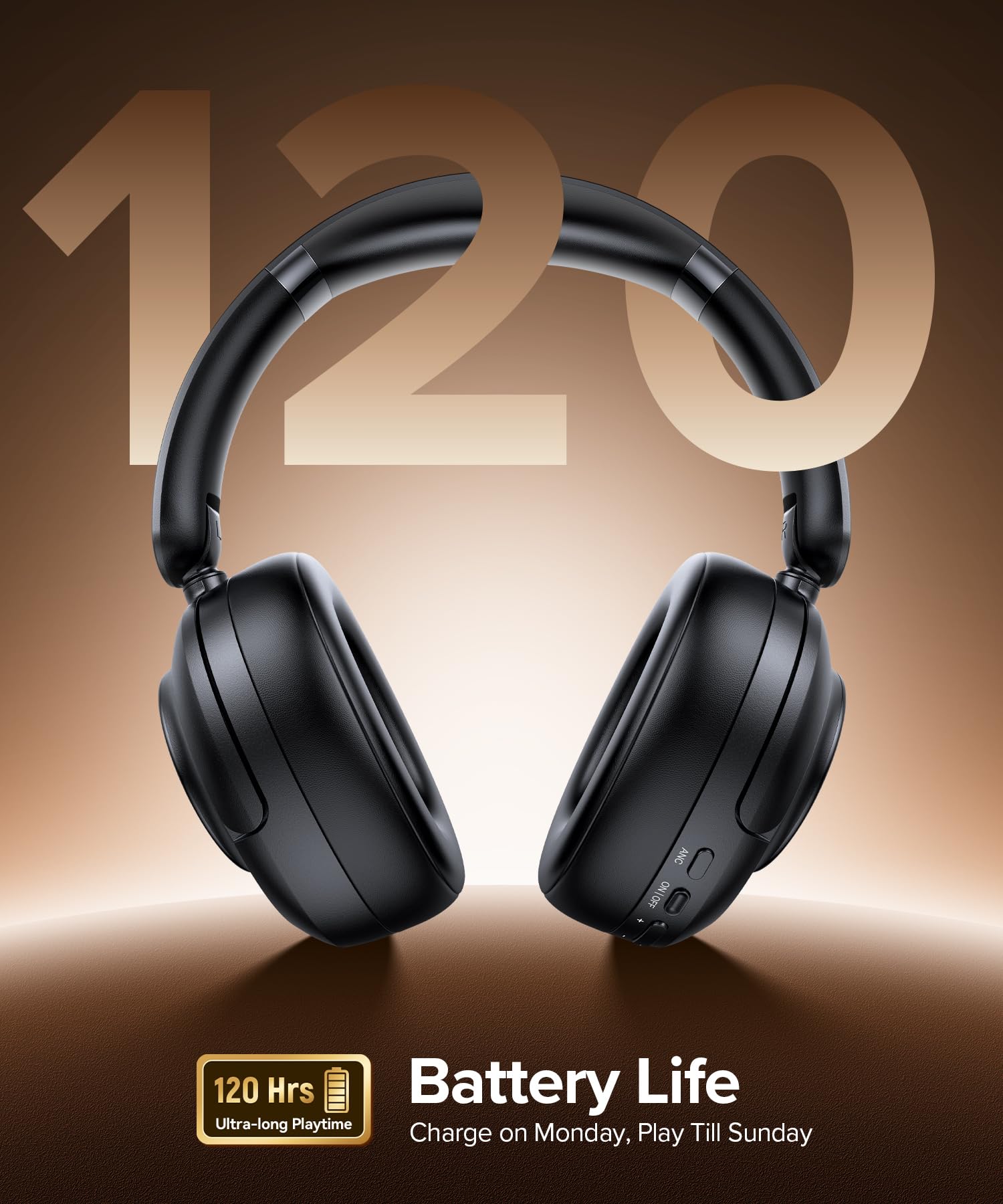 Hybrid Noise Cancelling Bluetooth Over-Ear Headphones