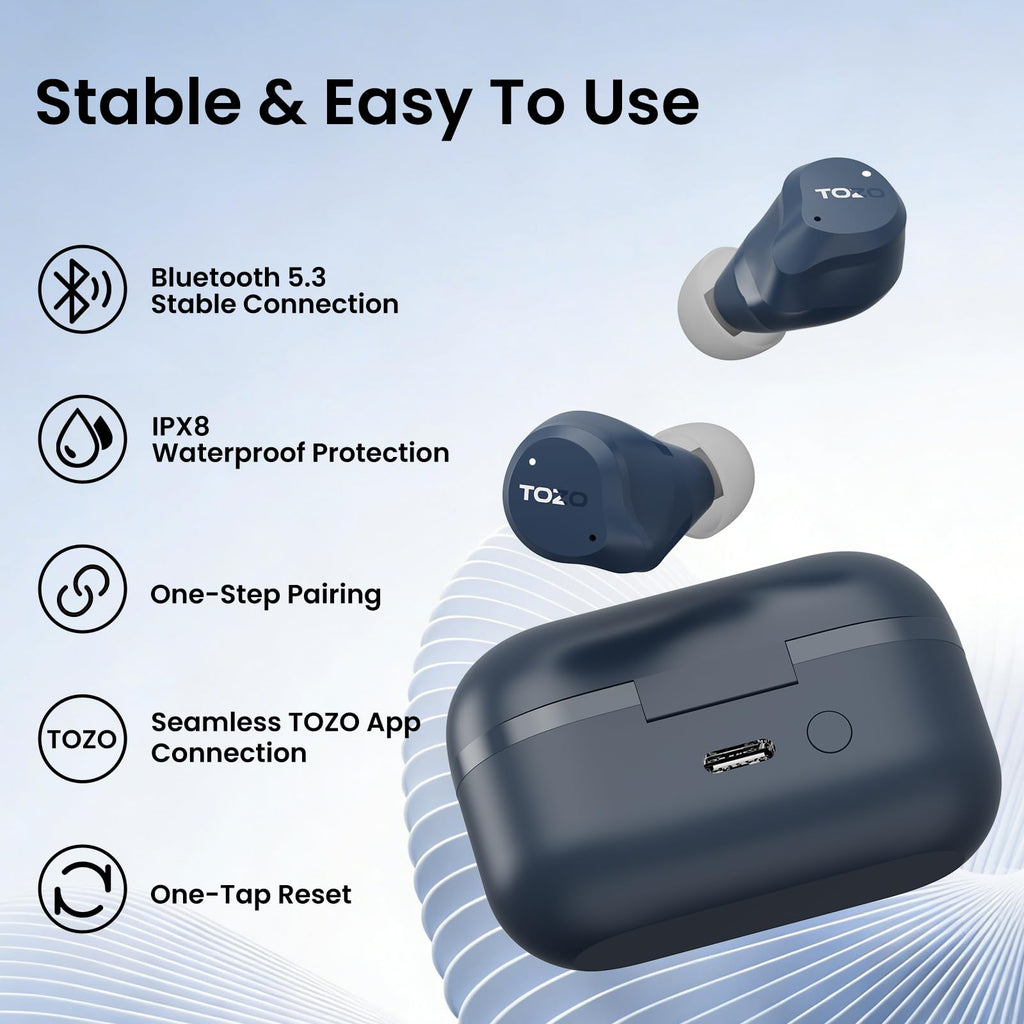 Hybrid Noise Cancelling Wireless Bluetooth Earbuds