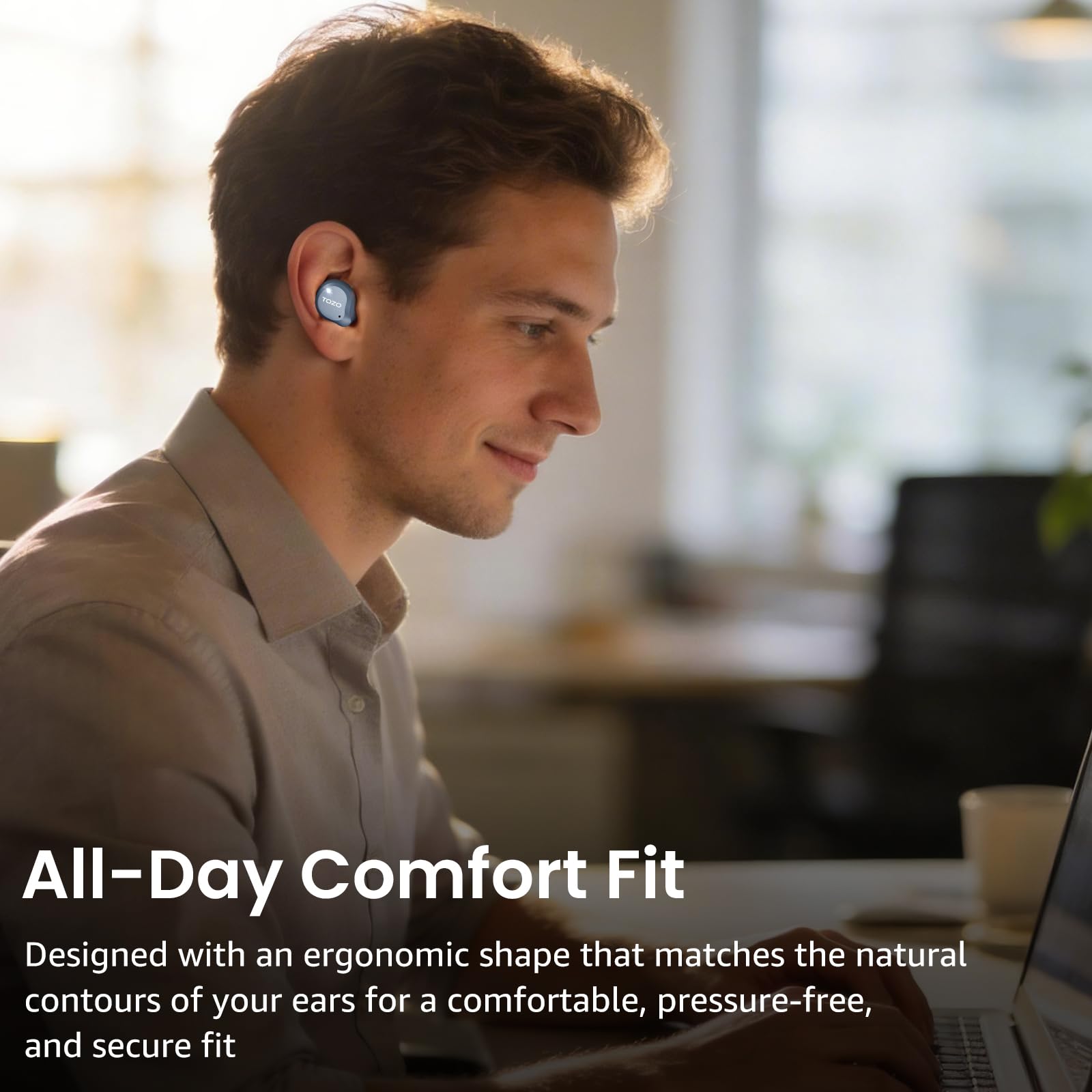 Hybrid Noise Cancelling Wireless Bluetooth Earbuds