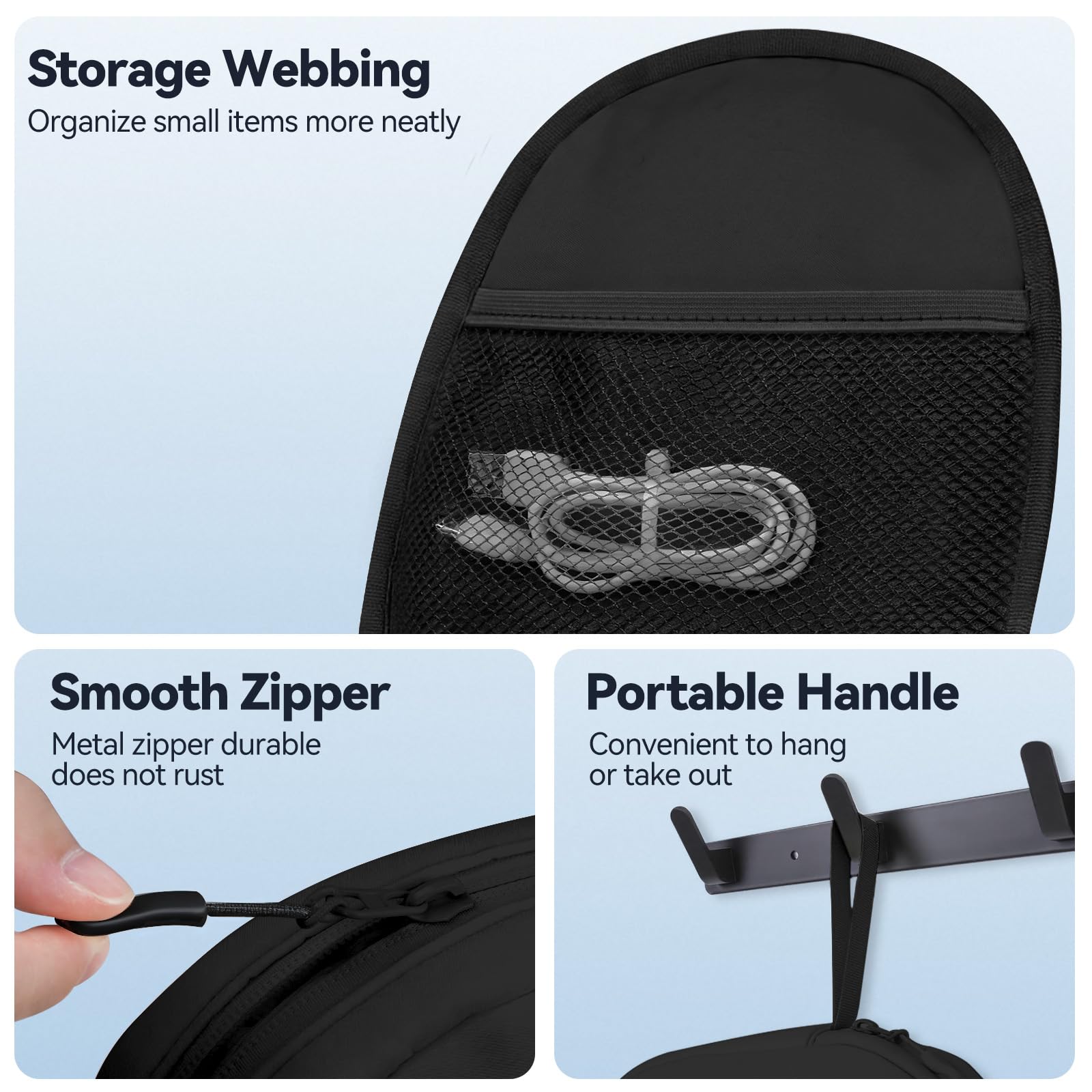 Hard Shell Carrying Case for Wireless Over-Ear Headphones