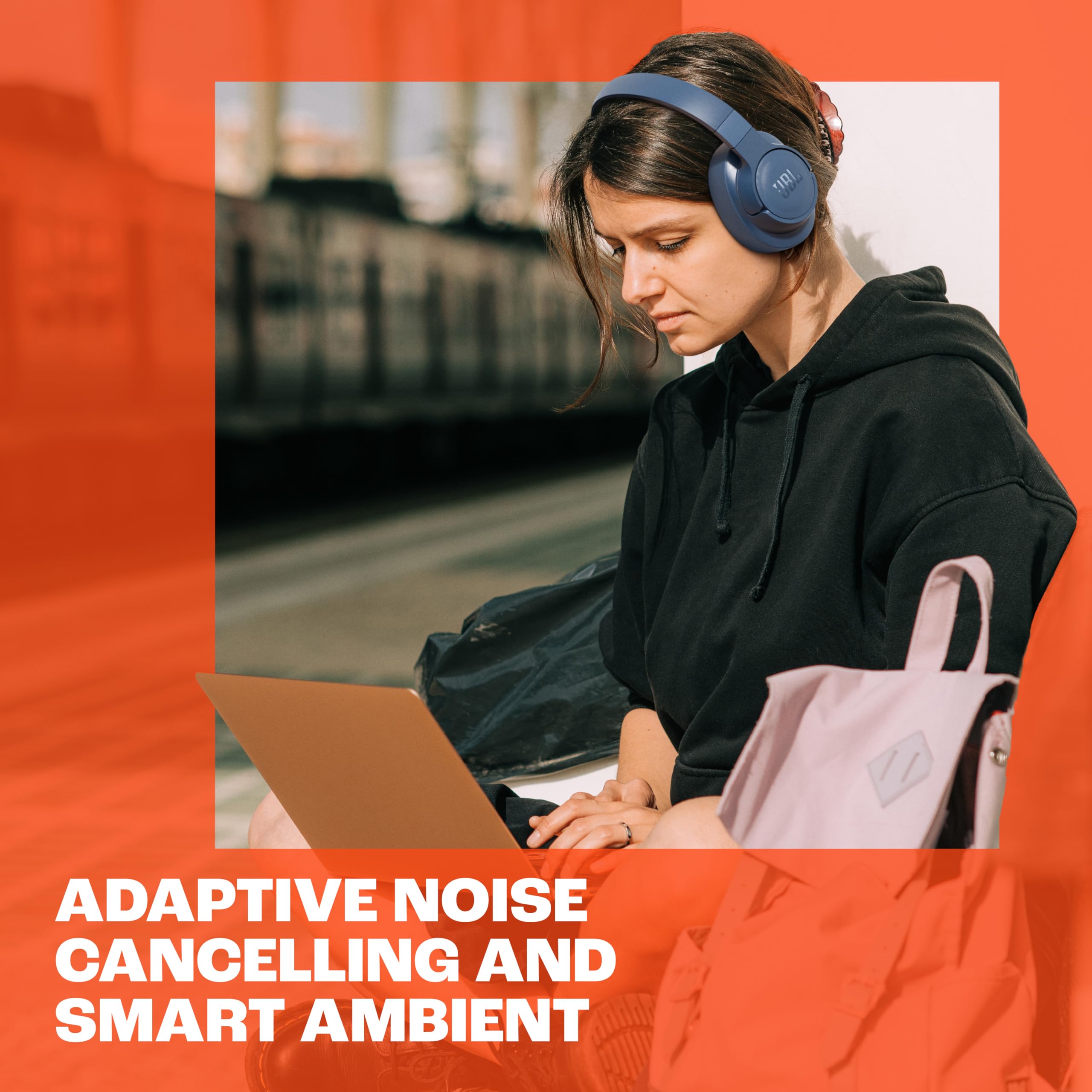 Adaptive Noise Cancelling Wireless Over-Ear Headphones