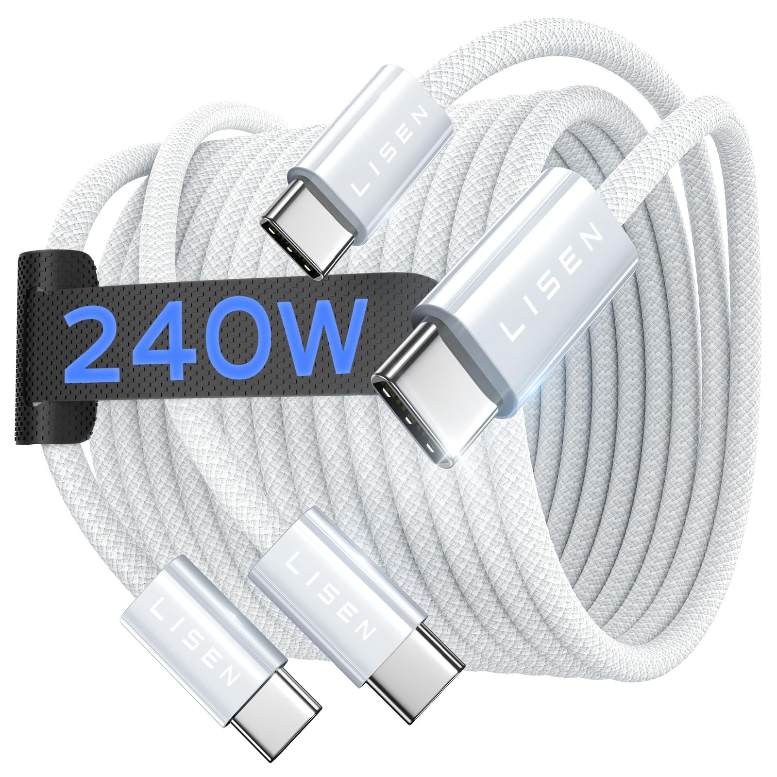 240W USB-C to USB-C Fast Charging Cable for Smart Devices