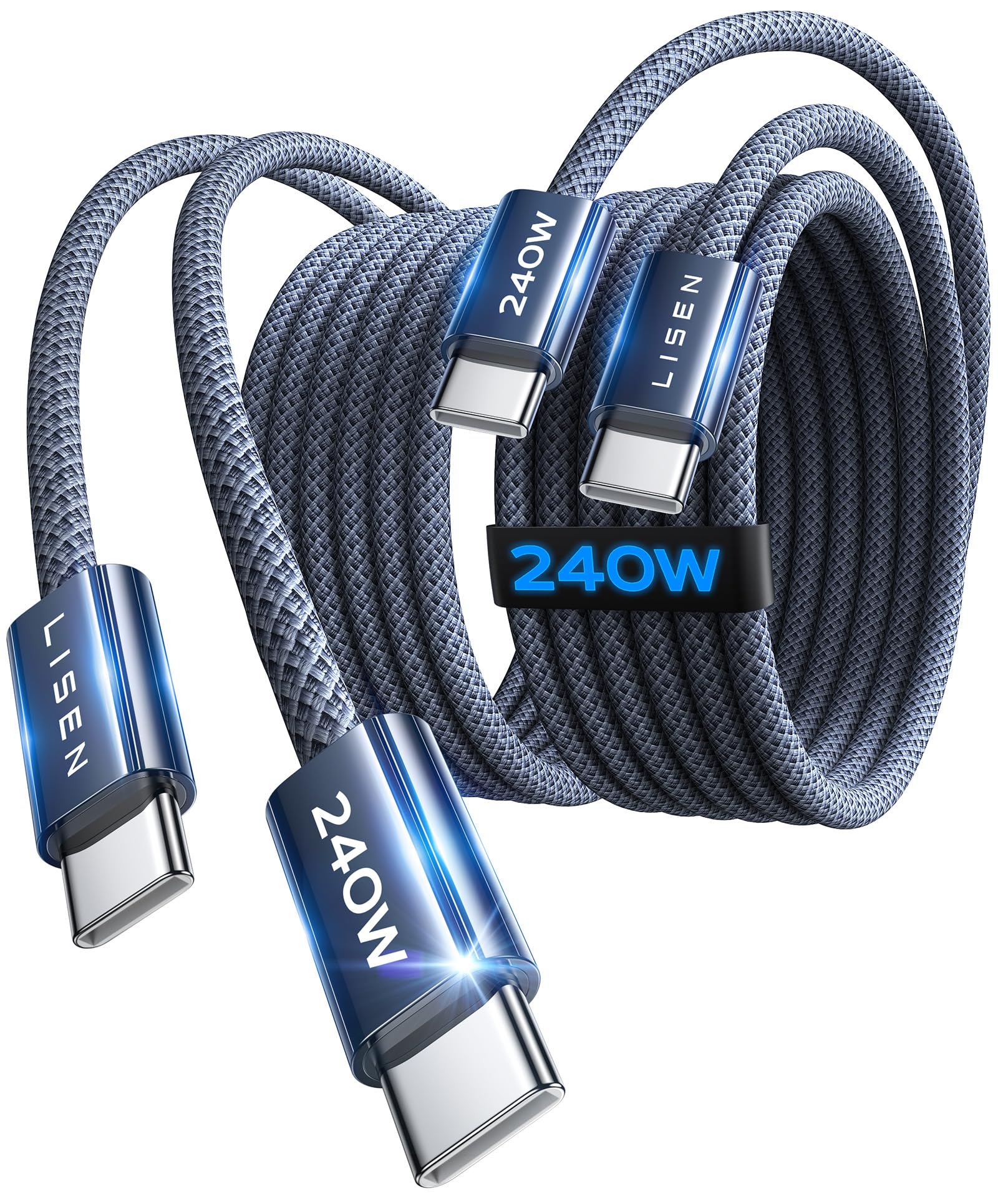 240W USB-C to USB-C Fast Charging Cable for Smart Devices