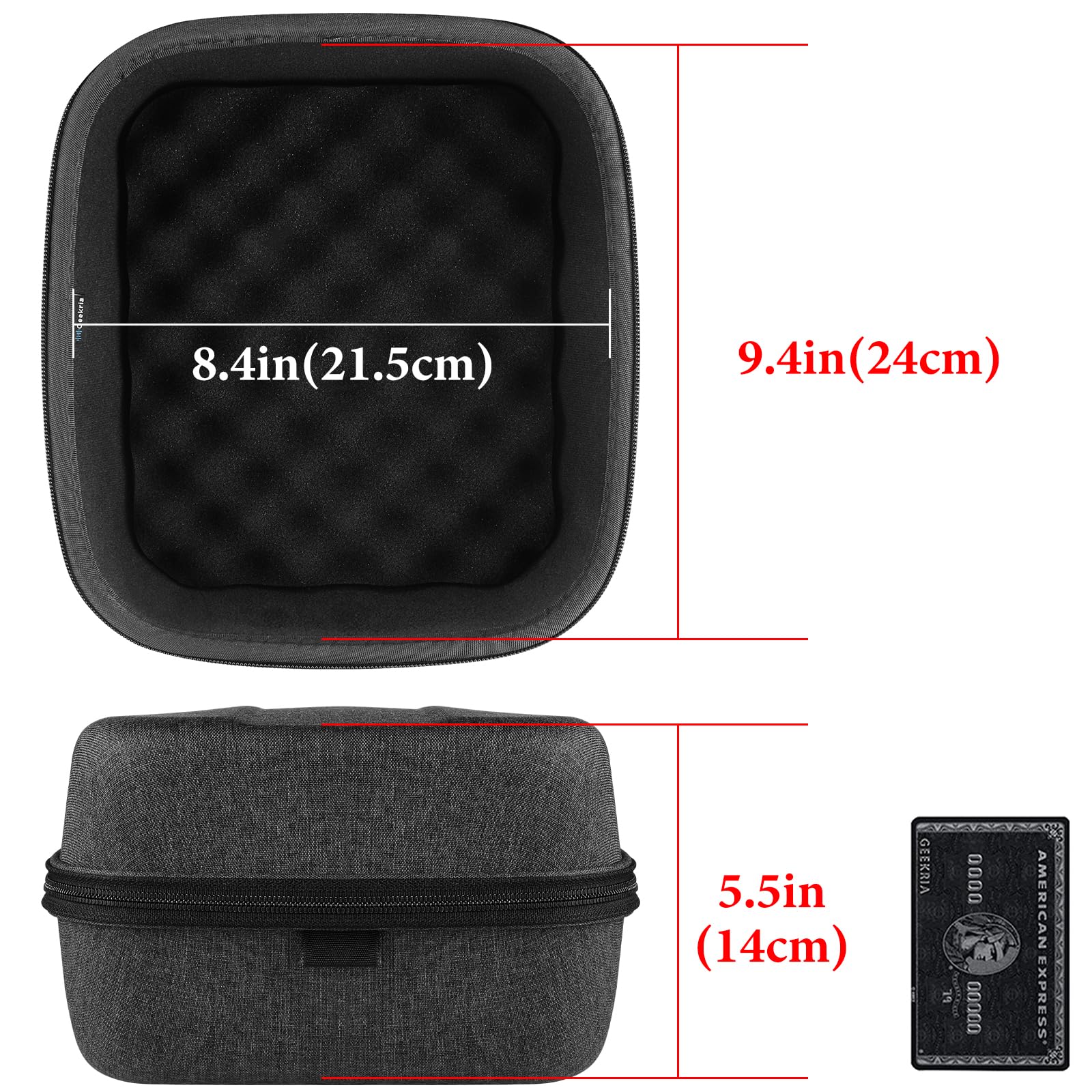 Hard Shell Travel Case for Large Over-Ear Headphones