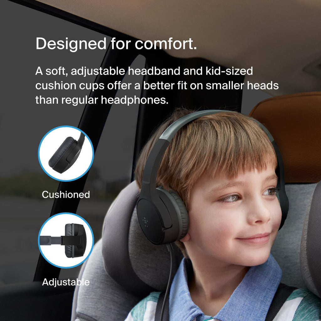 Kids Wired Headphones with Built-In Microphone