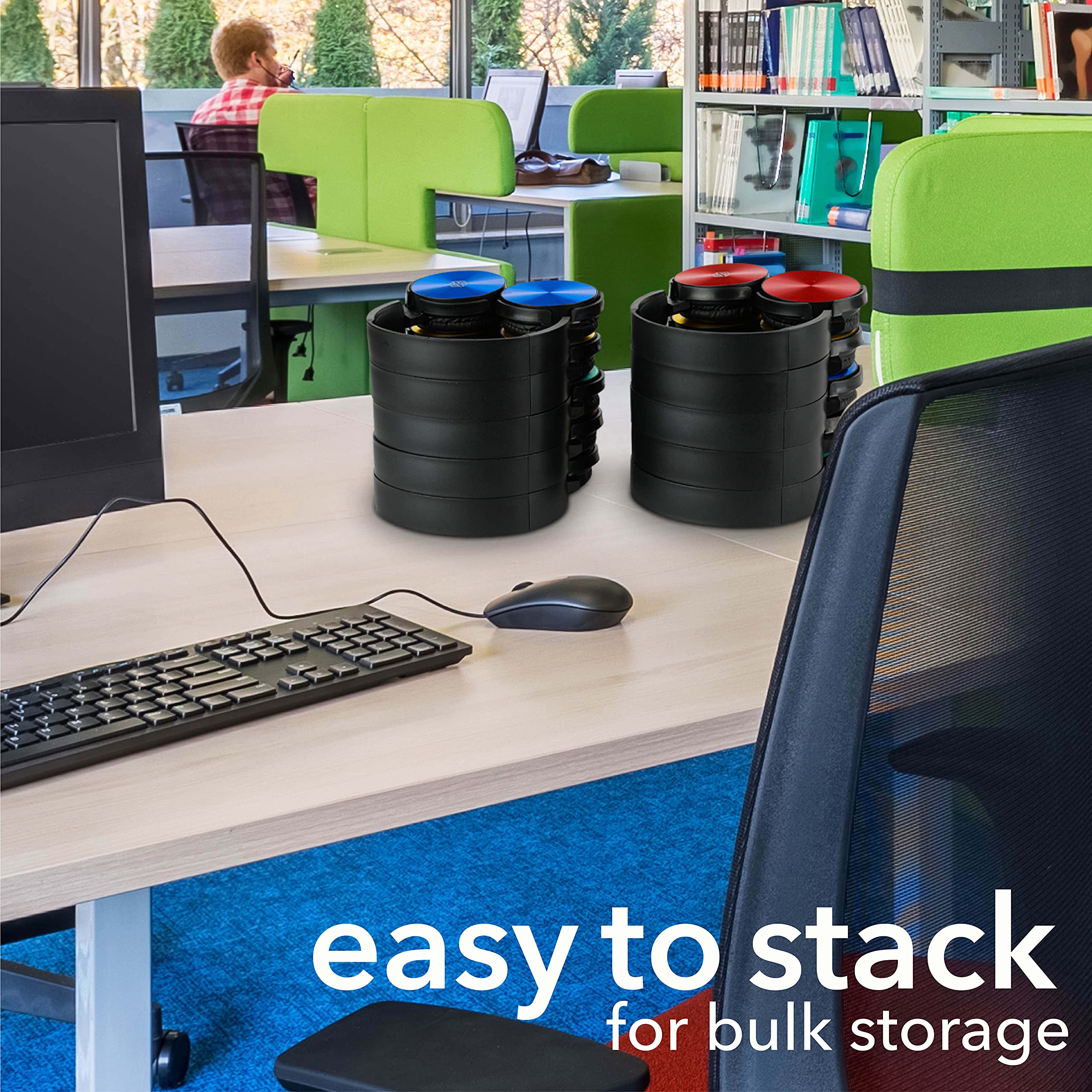 Classroom Student On-Ear Headphones 5-Pack with 3.5mm