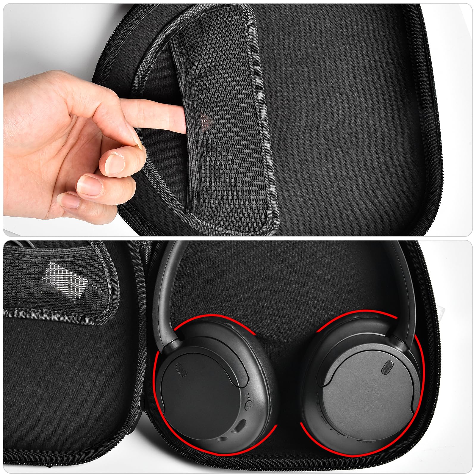 Hard Shell Travel Case for Wireless Noise Cancelling Headphones